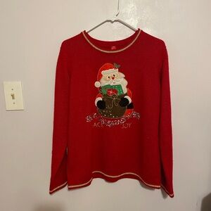 Red Santa Christmas Sweater
